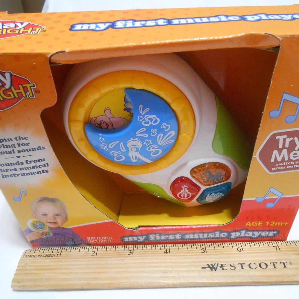 NEW PLAY RIGHT MY FIRST MUSIC PLAYER INTERACTIVE TOY FLASHING LIGHTS ANIMAL SOUN